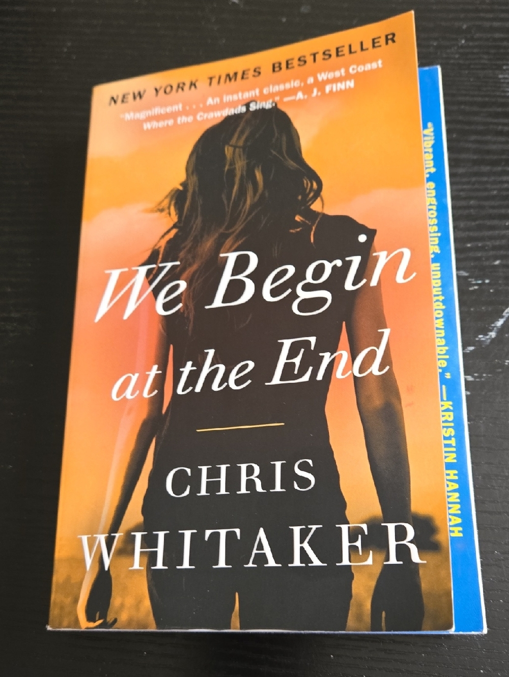 We Begin at the End by Chris Whitaker - Orange Cover
